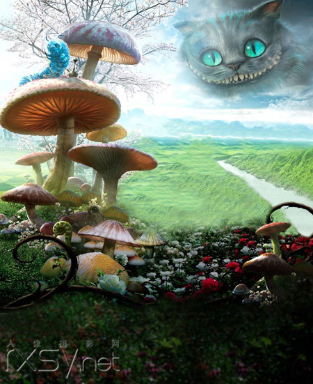 以下为华谊背景推出的《爱丽丝梦游仙境》视觉主题