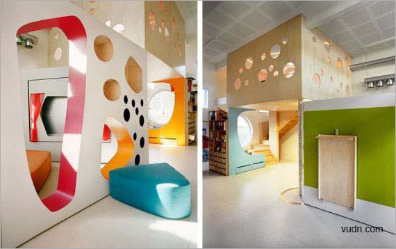儿童活动空间设计 洞洞“蜂巢”演绎活泼创意