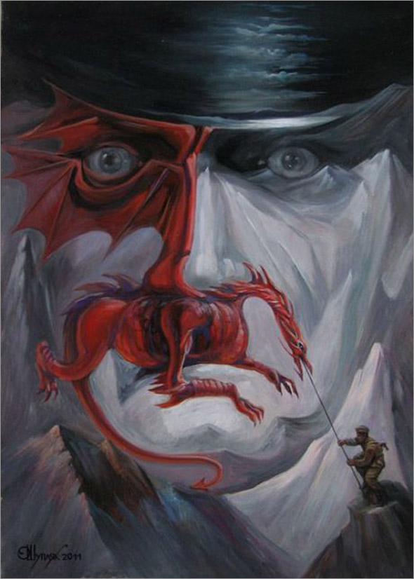 乌克兰油画家olegshuplyak创作的超现实主义油画