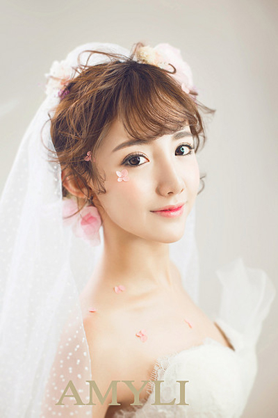 四款韩式甜美新娘造型 尽显女人柔心