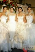 最新影楼资讯新闻-香港名模展示四季婚纱 美丽风景点缀广场