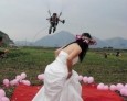 最新影楼资讯新闻-温州一婚礼中上演“爱从天降”