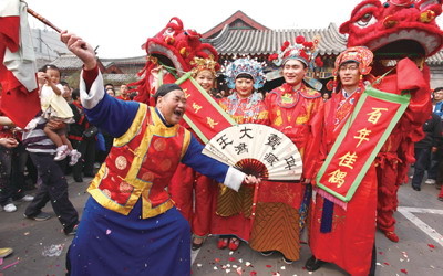 金九银十天津3.5万对新人结婚 中式婚礼最低碳 婚庆 婚礼 新人