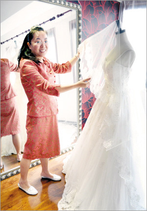 以专业来创业 天津80后女孩开婚纱礼服馆 80后 创业 婚纱