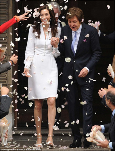 披头士成员保罗·麦卡特尼三婚 伦敦家中举行婚礼 婚嫁资讯