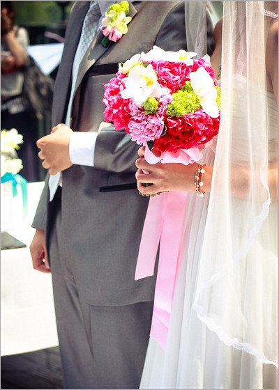 粉蓝撞色主题婚礼布置 户外婚礼的爱之记录 婚礼跟拍 
