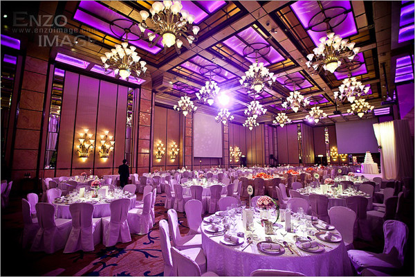 优雅简约紫色主题酒店婚礼 香港婚礼的别致韵味 婚礼跟拍