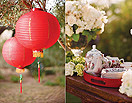 中国风俗Mix西式婚礼 大红灯笼挂出浓爱浪漫