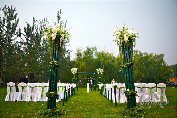 “竹之韵”绿色户外婚礼 婚礼跟拍