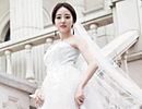 韩国著名女星李世恩　浪漫唯美婚纱秀出高雅