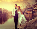 最新影楼资讯新闻-Photoshop教程：给古镇婚纱照增加漂亮的霞光