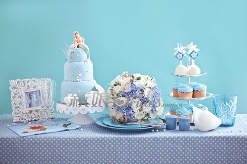 婚礼策划：海洋为灵感的婚礼蛋糕