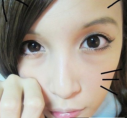 猫眼妆的画法教程 猫咪大眼画出来