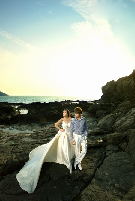 火山地质公园旅游婚纱摄影