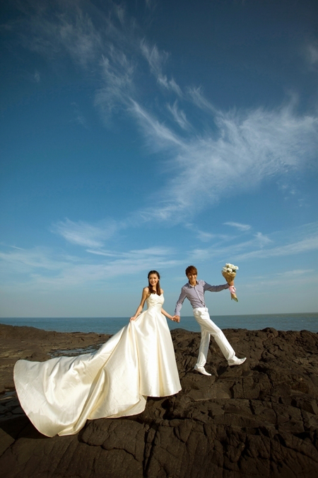 火山地质公园旅游婚纱摄影
