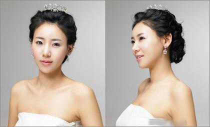 韩式新娘造型 婉约大方得体搭配
