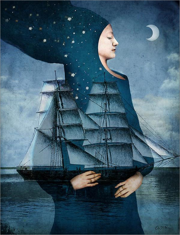 德国艺术家Catrin Welz-Stein超现实主义插画作品