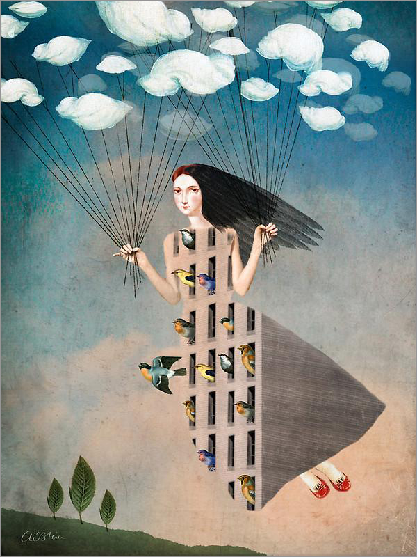 德国艺术家Catrin Welz-Stein超现实主义插画作品