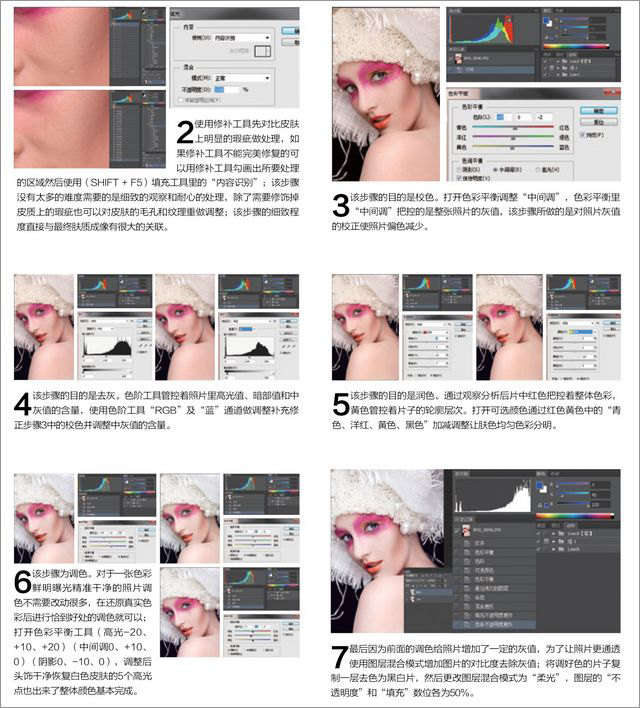 Photoshop妆面后期精致修饰教程解析