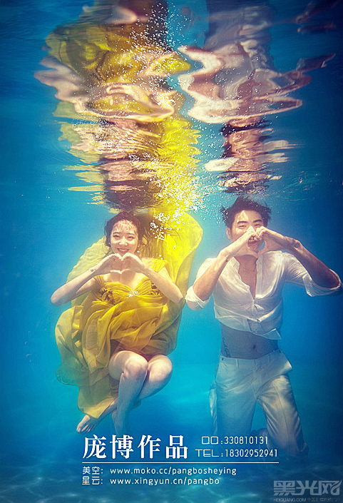 拍摄精彩的水下婚纱照 庞博水下摄影教程
