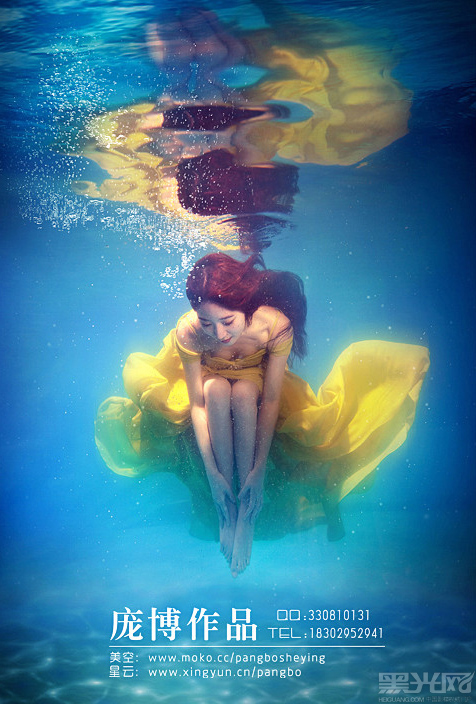 拍摄精彩的水下婚纱照 庞博水下摄影教程