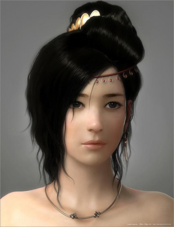 韩国Moon Hyunsoo优秀CG美女肖像插画欣赏