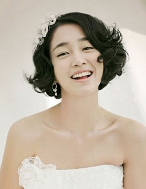 韩式最美短发新娘造型 做最亮眼新娘子