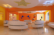 儿童摄影亲子园休闲区，色彩空间的装修设计