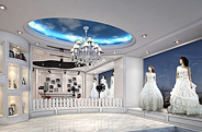 **典雅的法式风格婚纱影楼装修设计案例