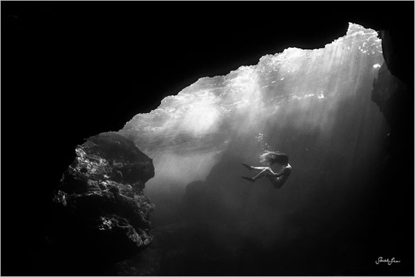 女摄影师Sarah Lee：潜水的美人鱼