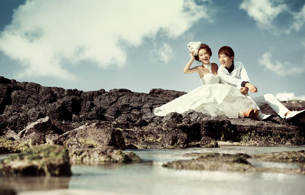 济州岛 旅游婚纱照