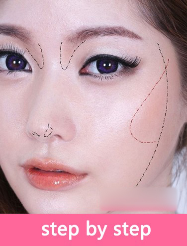 韩国大眼妆 眼部化妆技巧