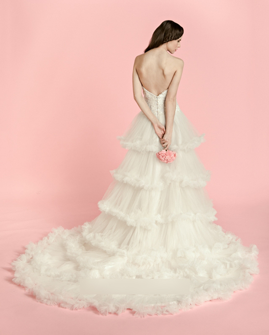 新娘造型 Veejay Floresca婚纱礼服 藕粉色系