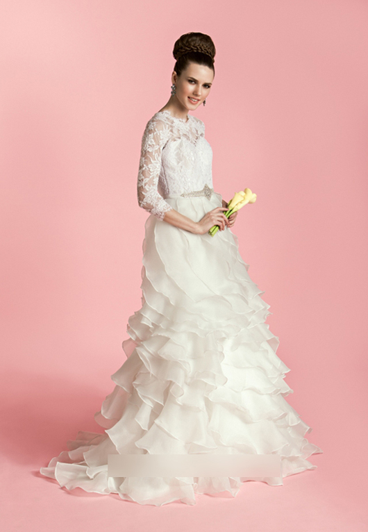 新娘造型 Veejay Floresca婚纱礼服 藕粉色系