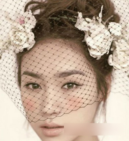韩式新娘造型 新娘妆 新娘头饰