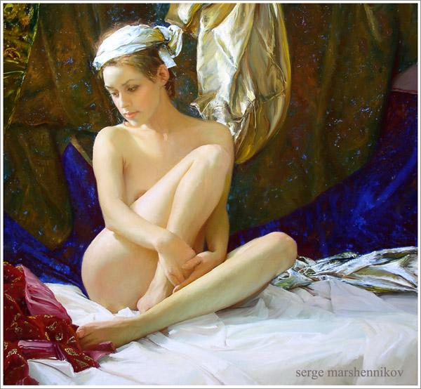 俄罗斯油画家 女性油画作品