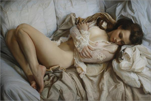 俄罗斯油画家 女性油画作品
