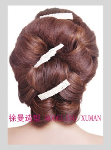 韩式新娘发型背面效果图