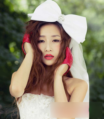 韩式新娘婚纱照造型