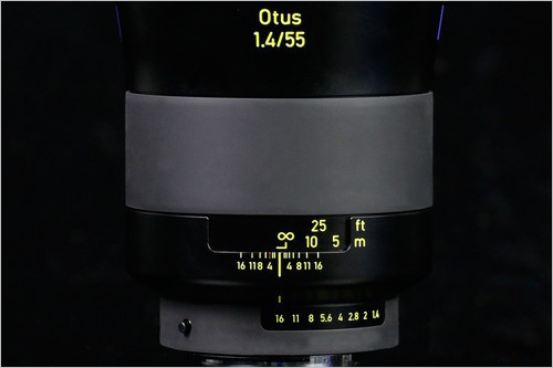 蔡司Otus 55mm F1.4镜头无穷远对焦距离细节
