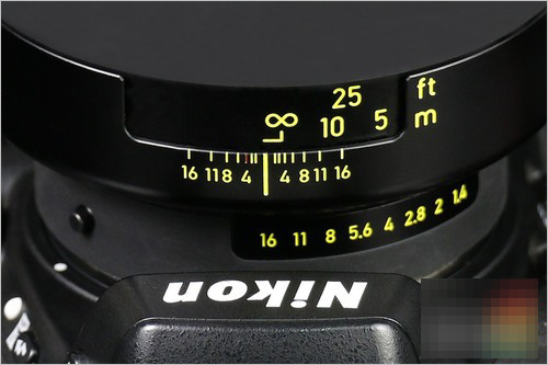 蔡司Otus 55mm F1.4镜头光圈环位于最小光圈细节