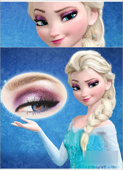 《冰雪奇缘》Elsa优雅紫色眼妆