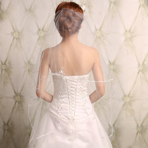 新娘头纱造型
