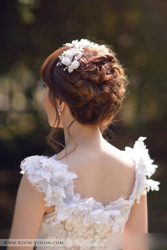 新娘发型设计欣赏 360度美到爆表