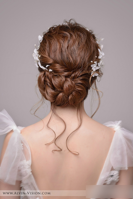 新娘发型设计欣赏 360度美到爆表