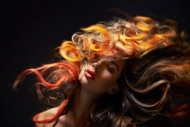 保加利亚时尚女摄影师Diliana Florentin写真作品：百变发型