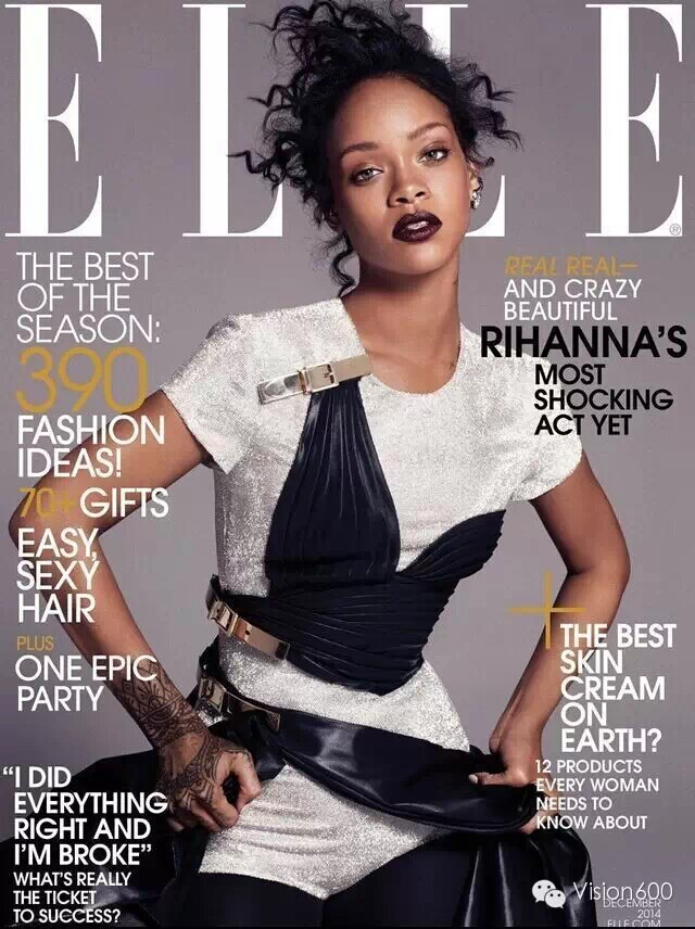 最新影楼资讯新闻-Rihanna性感无邪时尚写真登上美版《ELLE》
