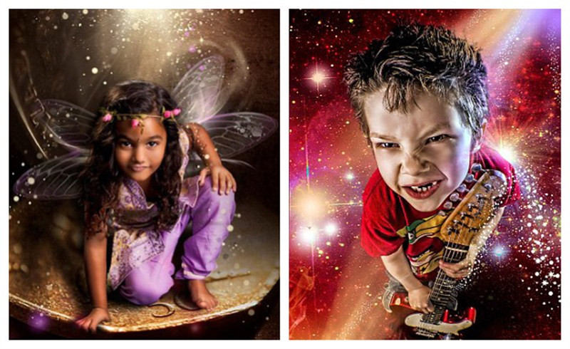 英国女摄影师为儿童拍“魔法照片”实现梦想