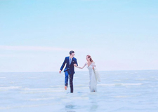 最新影楼资讯新闻-教你用Photoshop调出通透蓝海景婚纱照效果