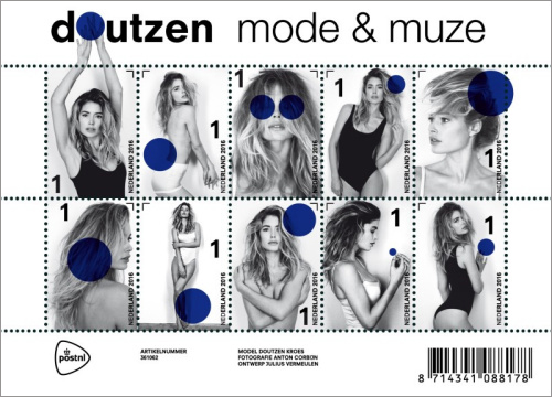 荷兰邮局推维密超模邮票 由时尚摄影师寇班操刀